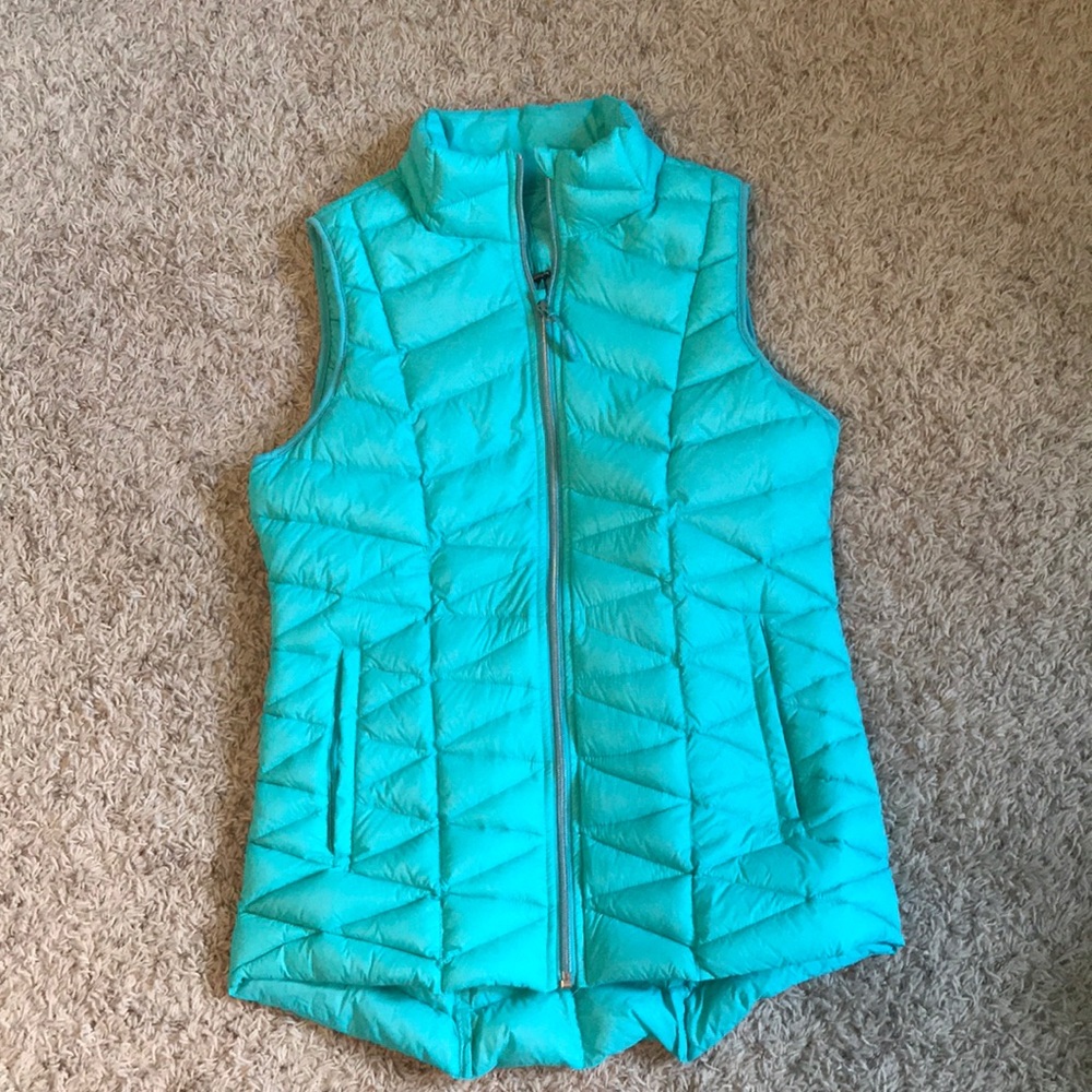Tangerine Aqua Puffer Vest